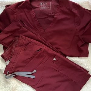 FIGS- Burgundy Set
